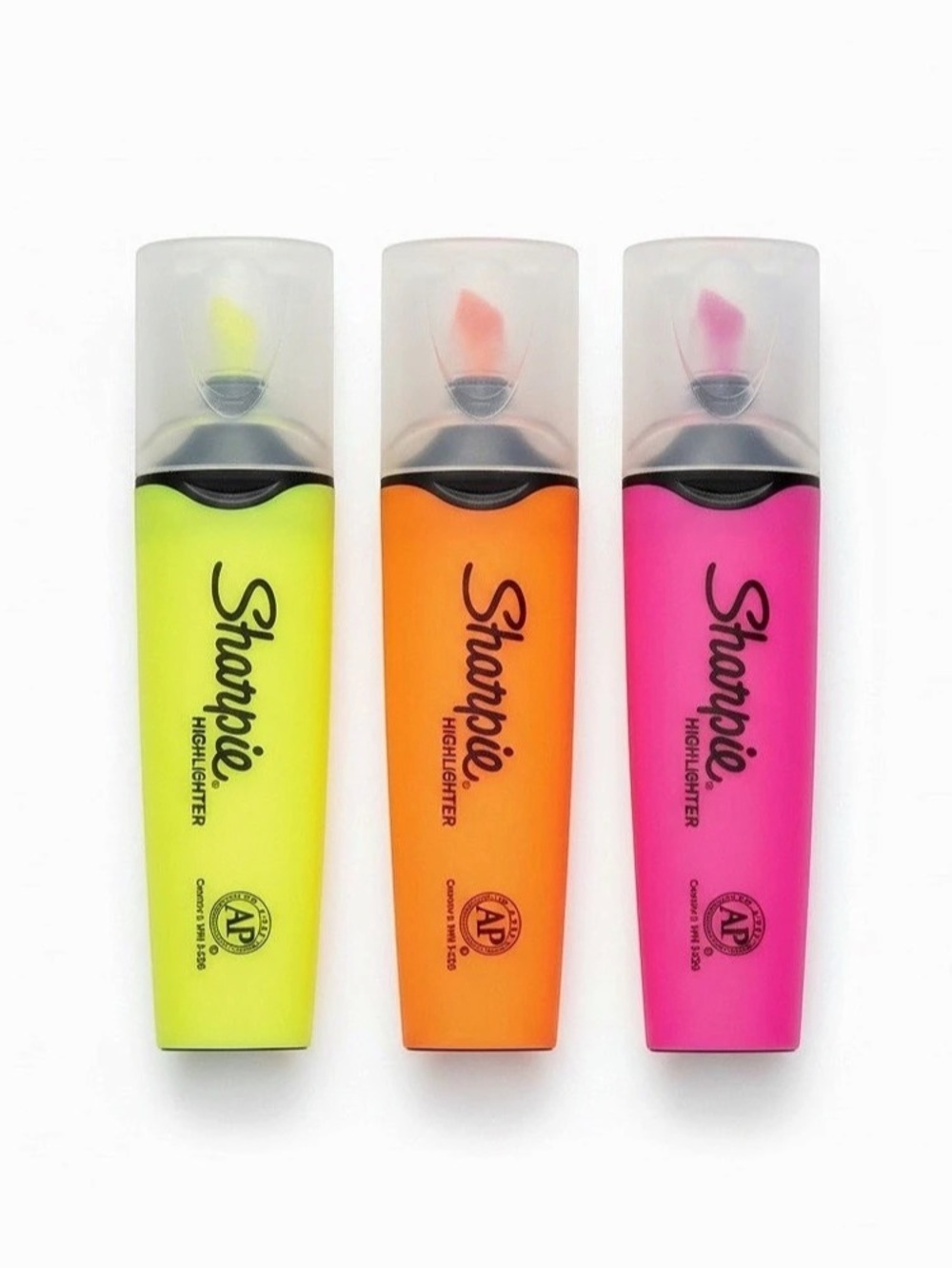 Sharpie Liquid Accent Highlighter 3-Pack Yellow & Orange & Pink